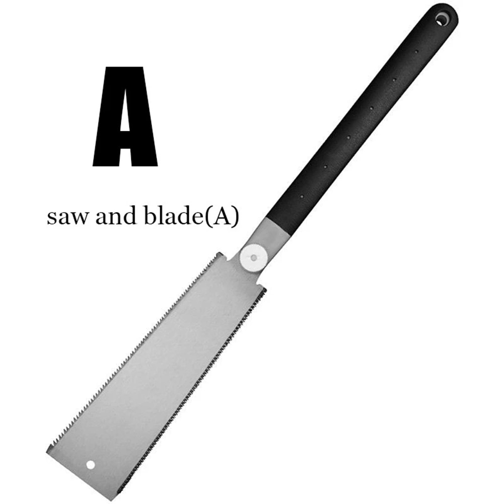Double Edge Hand Saw Razor Saw Japanese Style Pull Saw 14 TPI /9 TPI Teeth Saw Blade Pruning Saw For Tenon Carpenter Woodworking