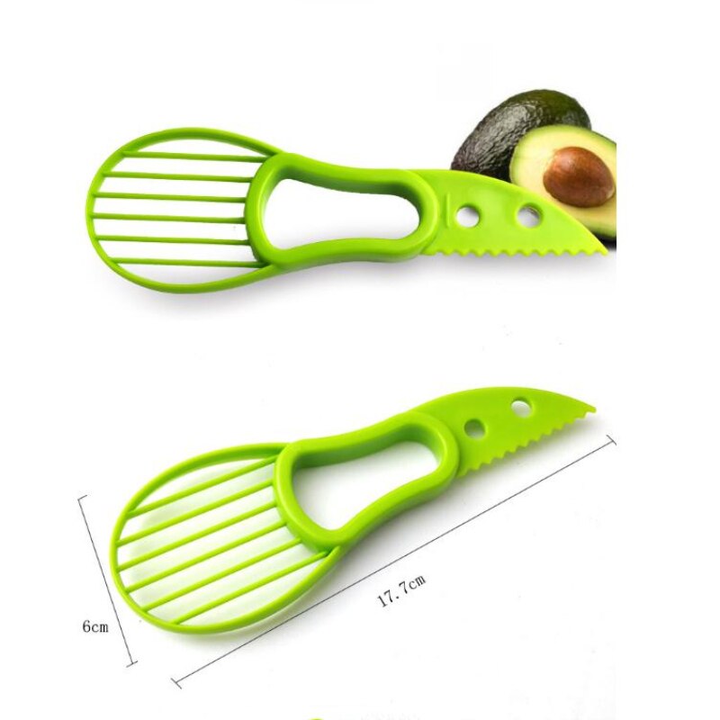 Trancheuse à avocat 3 en 1, éplucheur de fruits au beurre, couteau en plastique, outils de cuisine pour légumes, multifonction