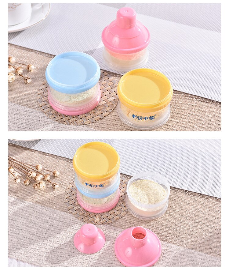 1-2 Floor Formula Milk Storage PP Baby Milk Powder Container Melkpoeder Container Outdoor Formula Dispenser
