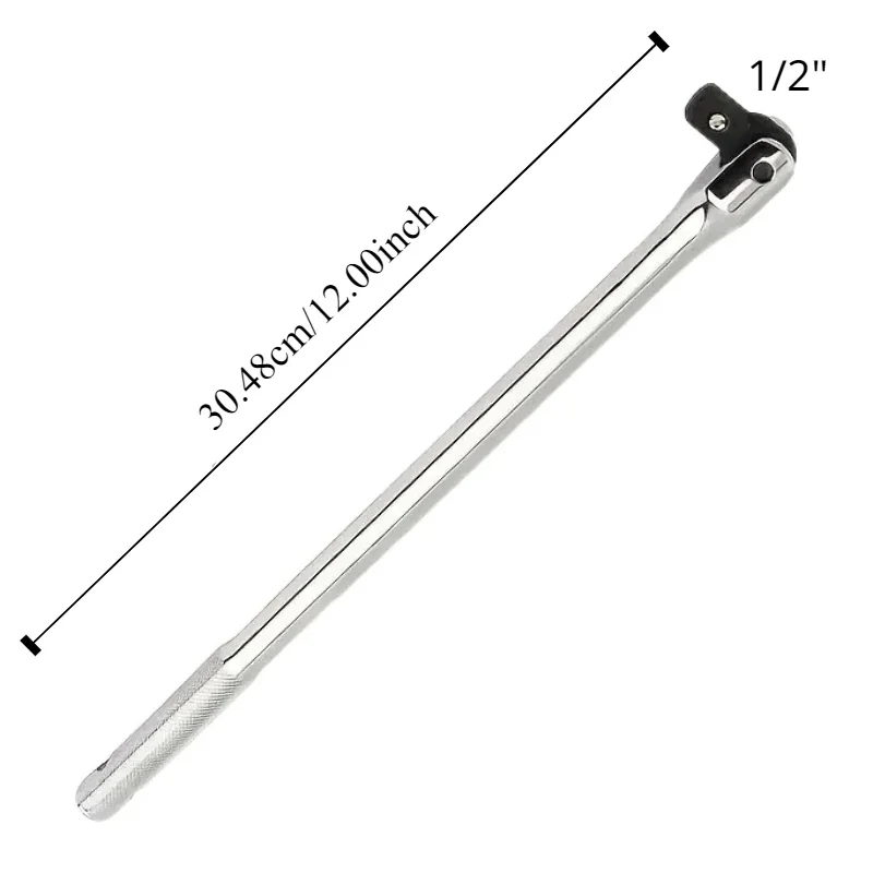 Llave de varilla F de 1/2 pulgadas, llave dinamométrica de 10/12/15/18 pulgadas, barra de fuerza larga, cabezal de actividad, palanca fuerte, herramienta de reparación de mango de dirección: YELLOW