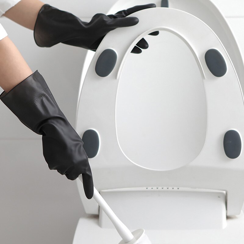 1 Pair Kitchen Washing Dish Cleaning Gloves Durable Latex Rubber Water-proof PVC Gloves Wash Fruit Vegetable Protect Hand