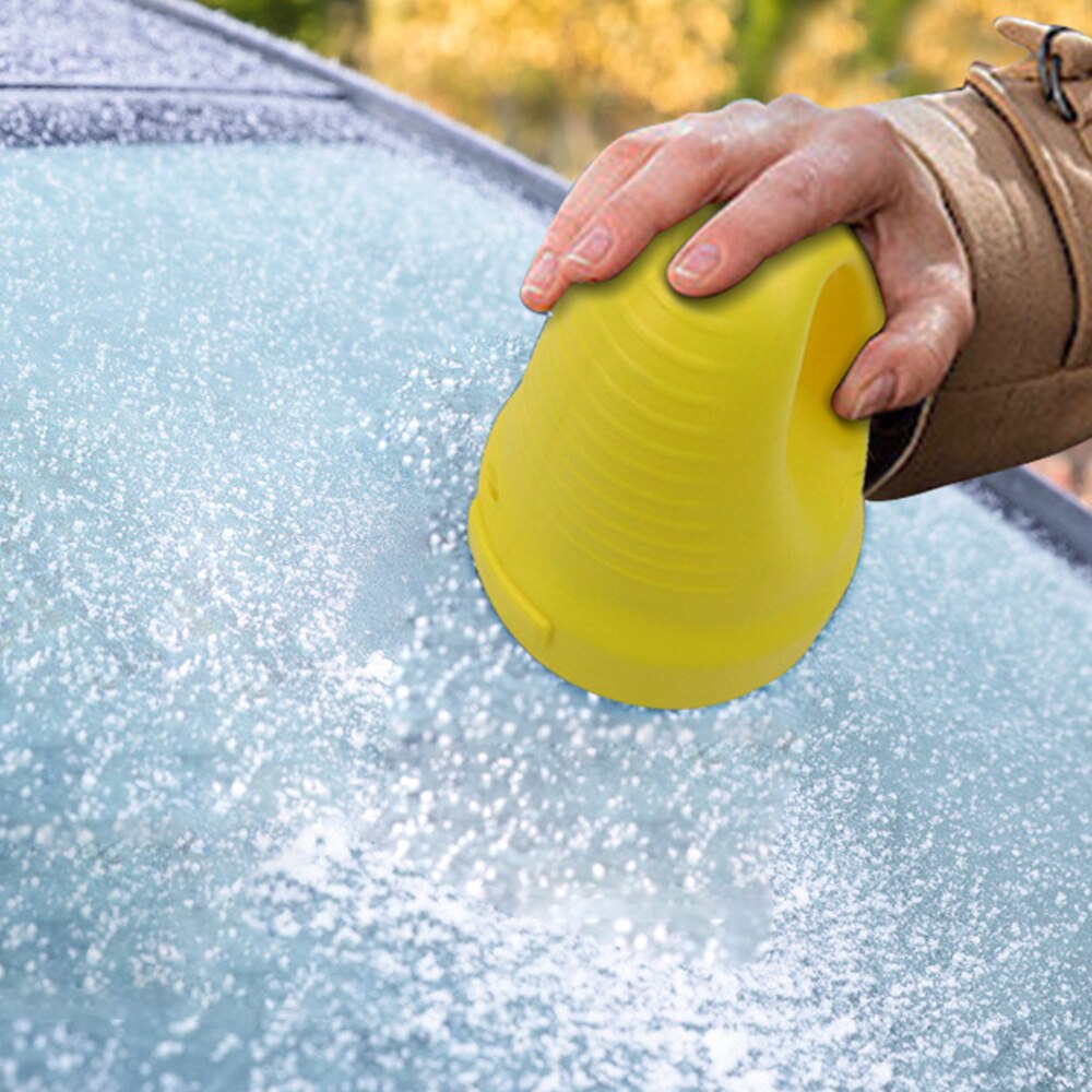 USB Car Ice Scraper Electric Heated Snow Removal Windshield Glass Defrost Clean Tools Auto Car Window Ice Scraper Yellow