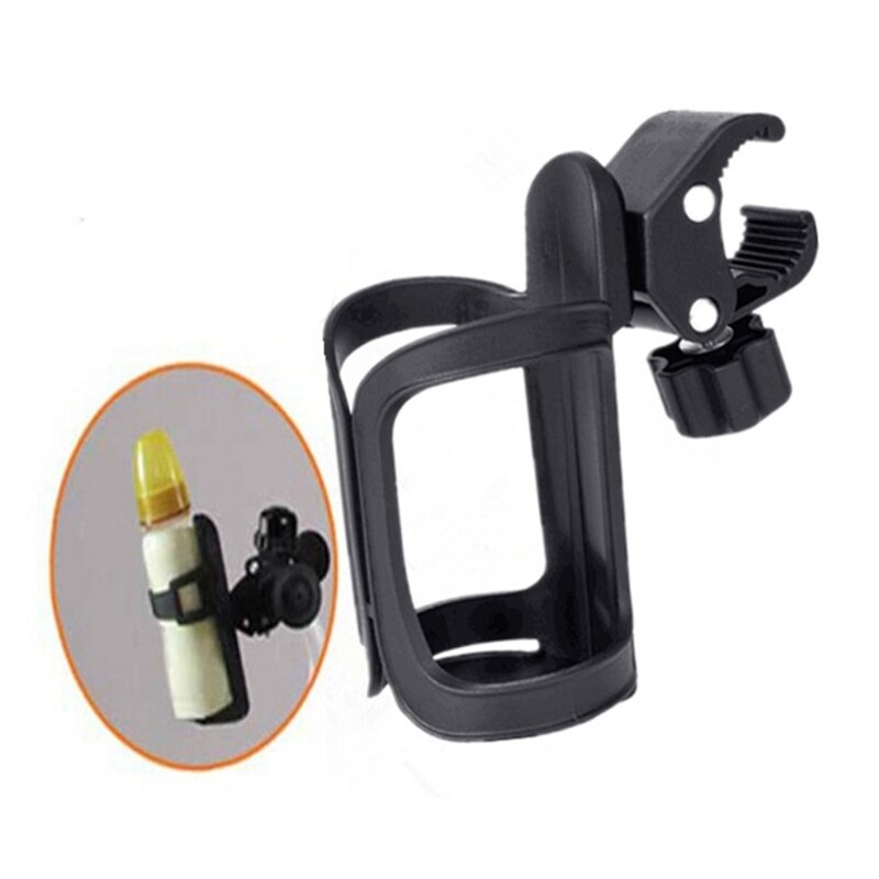 Universal 360 grados cochecito de bebé organizador compartimento para padres portavasos ajustable