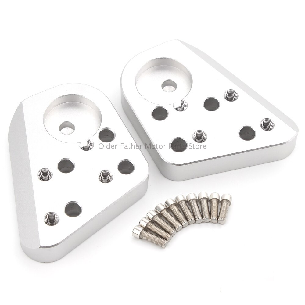 Motorfiets Stuur Riser Bar Mount Handvat Klem Kit Zilveren Accessoires Voor Bmw R1100RT R1150RT R1100R R1150R R1200RT 1994