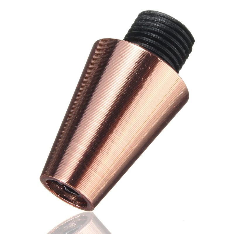 The Retro Aluminum Metal Strain Relief Piece Threaded Cord Grip Sewing Cloth Wire Socket Line Cap Pendant Light Cable Lock: RoseGold