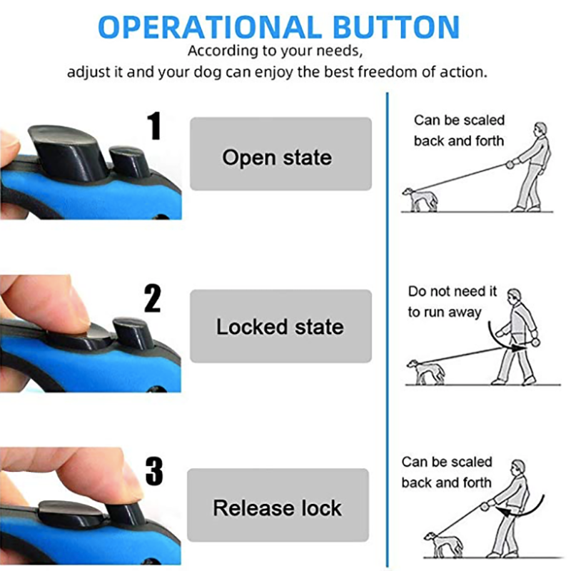 Laisse rétractable pour chien et chat, en Nylon, Durable, 3M/5M, automatique, pour petits et moyens animaux de compagnie