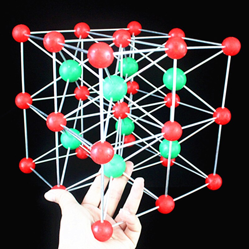 Ocho células de cloruro de cesio modelo de estructura cristalina, modelo molecular de ocho Cubos CsCl, material didáctico de Química