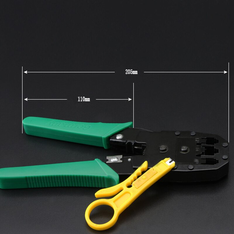 Netværk klemme elektriker isoleret wire stripper tang internet kabel crimping bøjet wire cutter cut tang håndværktøj