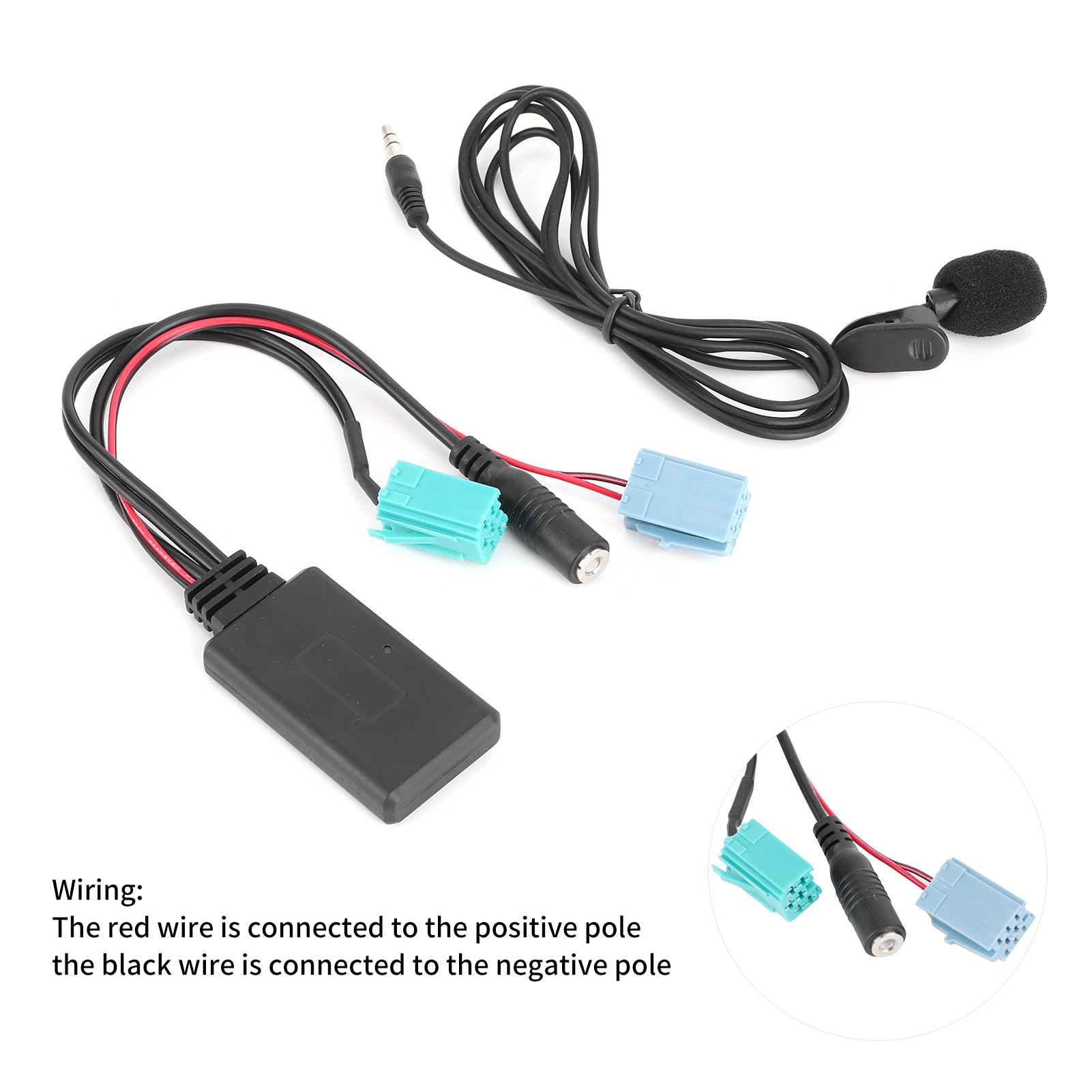Bluetooth Audio Kabel 6pin Bluetooth Audio Kabel Auto Stereo Aux-In Adapter Met Microfoon Geschikt Voor Clio/Espace/Megane