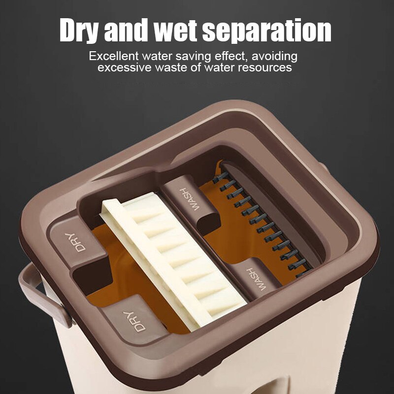 Kit d'outils de nettoyage de serpillière | Carrelage rotatif à 360 degrés sol en marbre pour salon cuisine JS23