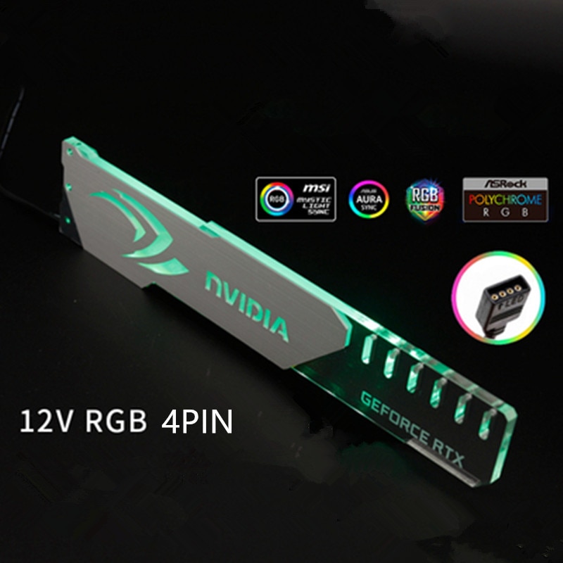 Symphony AURA graphics card bracket RGB belief lamp graphics card fixed support bracket companion computer light pollution decor