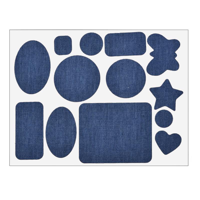 Gjør-det-selv stryke-på-denim-lapper for klær jeans selvklebende reparasjonsstoff gjør-det-selv-husholdningsklær sy stoff denim-lapper: 03