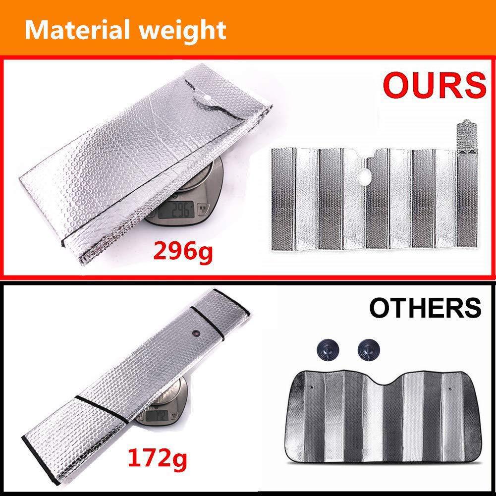 Zilveren Opvouwbare Auto Voor Achter Voorruit Zonnescherm Zonnescherm Auto Thicken Uv Reflector Window Zonnescherm Visor Shield Cover