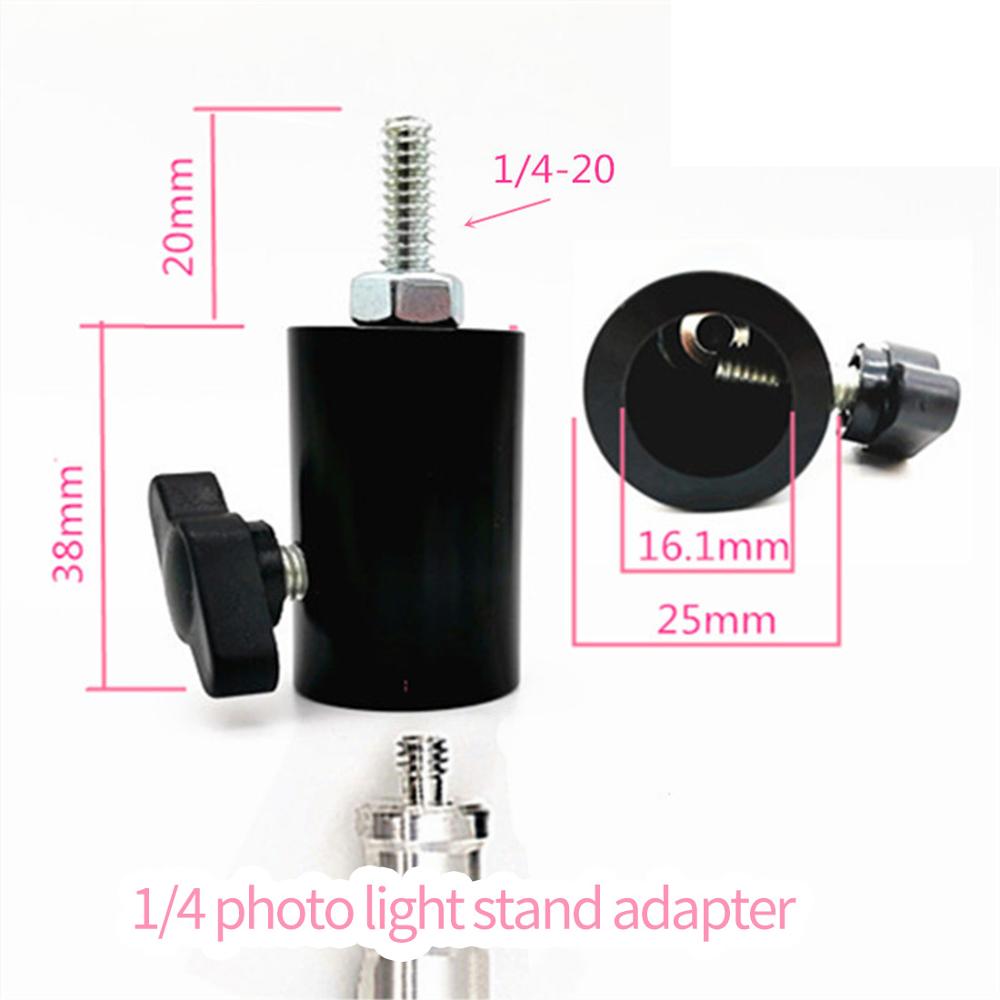 DSLR Cameras Photography Light Holder Led Support Flash SLR Tripod Mounting Stand Umbrella Bracket with 1/4" Inch Screw Adapter: L Type