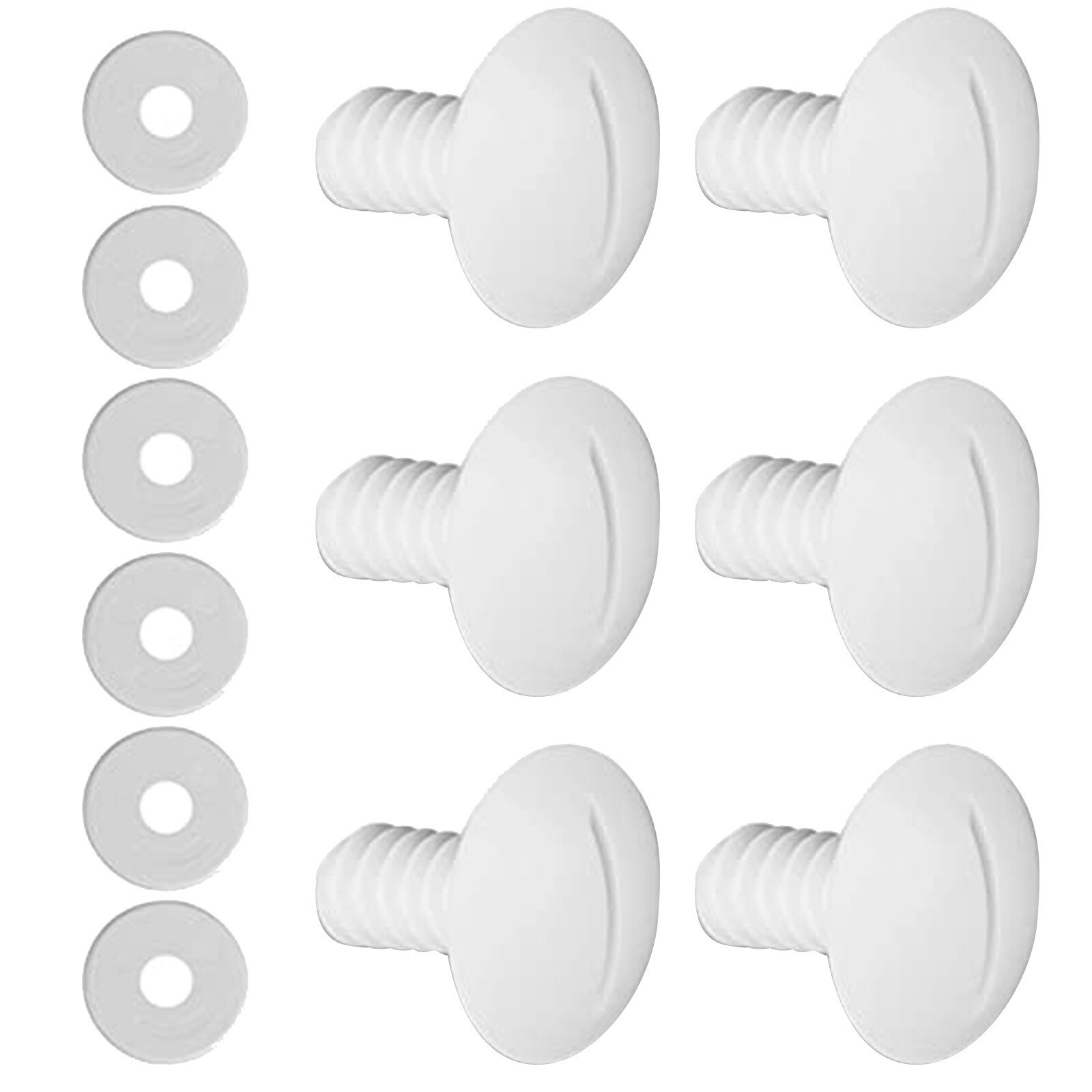 6Pc Plastic Hub Schroef Set 180/280 Vervangende Onderdelen C55 C-55 Zwembad Cleaner Onderdelen Schoner