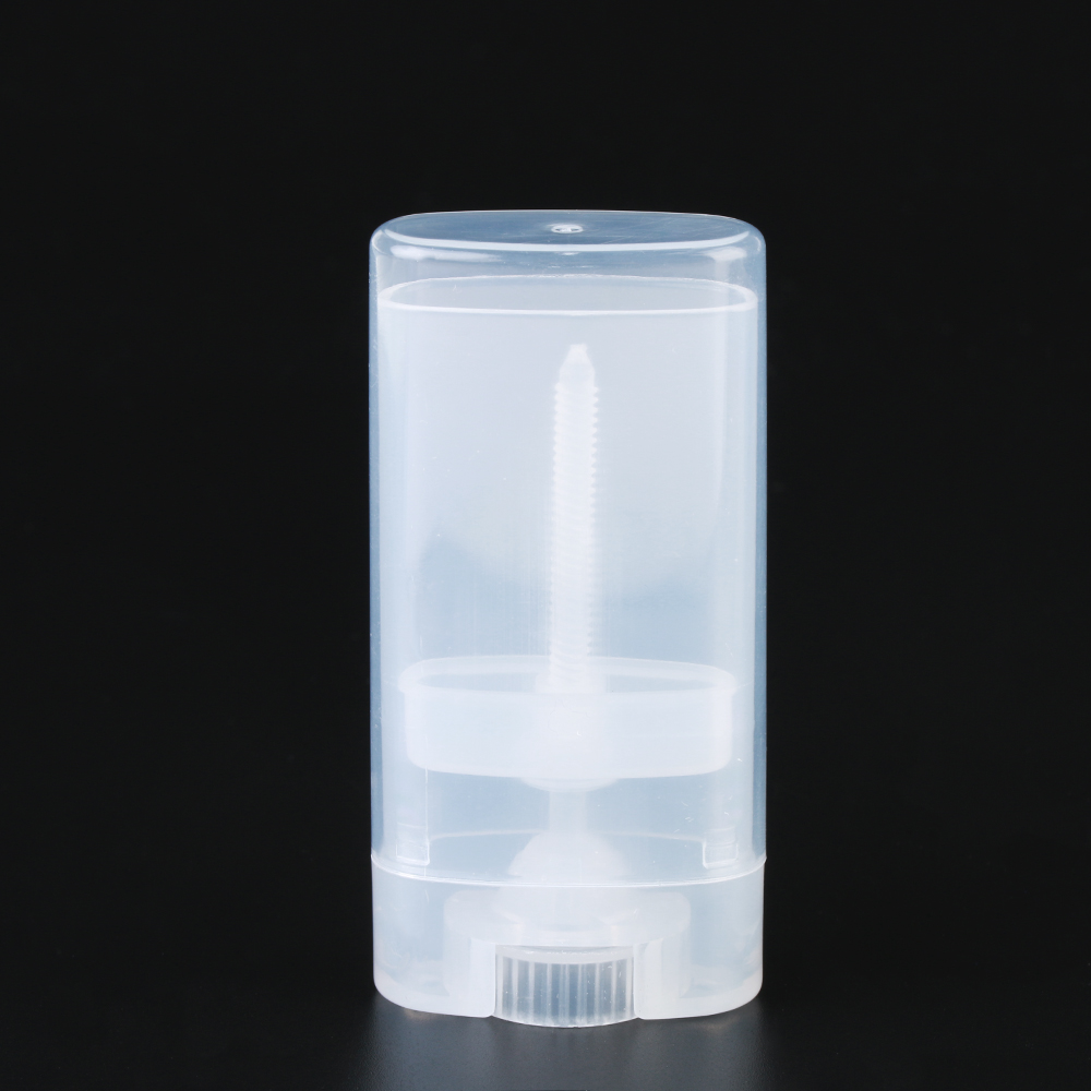 1Pcs Lege Ovale Lippenbalsem Buis Plastic Wit Solid Parfum Deodorant Containers Draagbare Make-Up Lipstick Buizen Met deksel