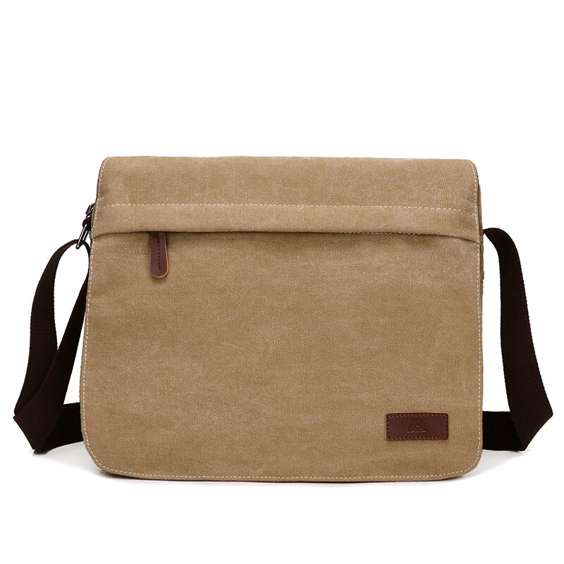 Mode beroemde tas vintage mens interieur tas crossbody mannen bolsas man bag canvas purse mannen schouder tas: Khaki