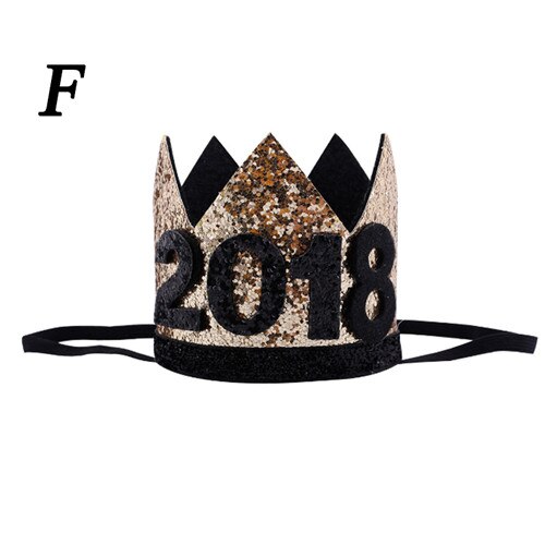 Barn år 1st födelsedag mössa bebis fest keps flicka pojkar rosa blå blommor prinsessa krona pannband hårkläder dekor tillbehör: 6