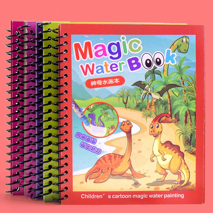 LOLEDE Magic Water Drawing Book Coloring Book Doodle Magic Pen Painting Drawing Notebooks Kids Birthday Christmas Year