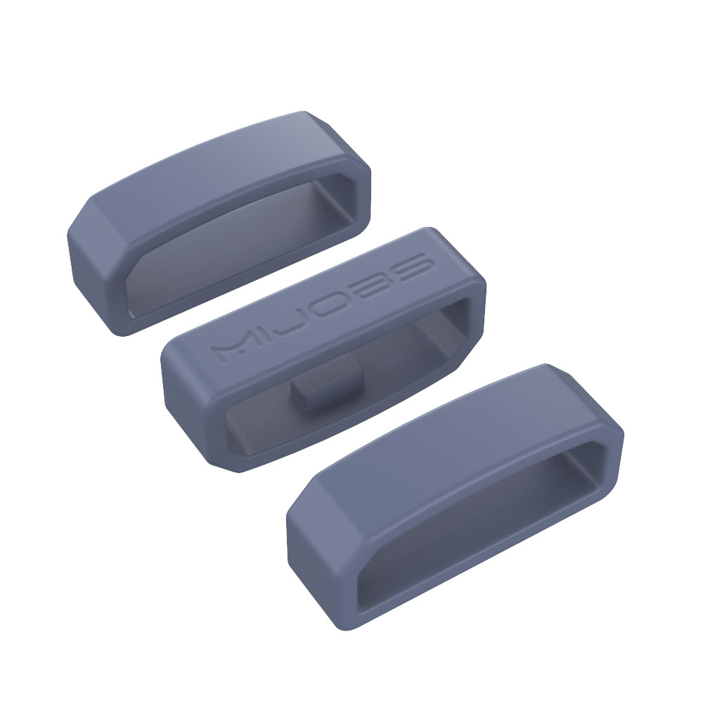 Für Huawei Band 3 4 Profi Gurt 3 Stück Gummiring Sicherungsring für Honor Band 4 5 Armbinde Band Wächter Sicherheitshalter Halter: M / Dunkelblau Schwarz