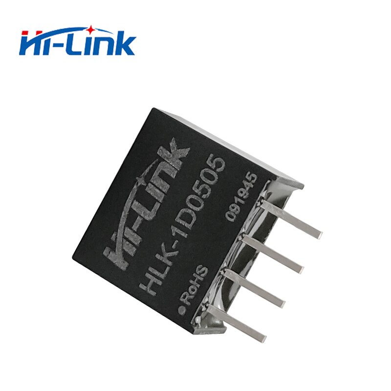 10 pcs/lot HLK-1D0505 5V 1W 200mA DC to DC 80% transfer 4:1 wide voltage input power supply modules