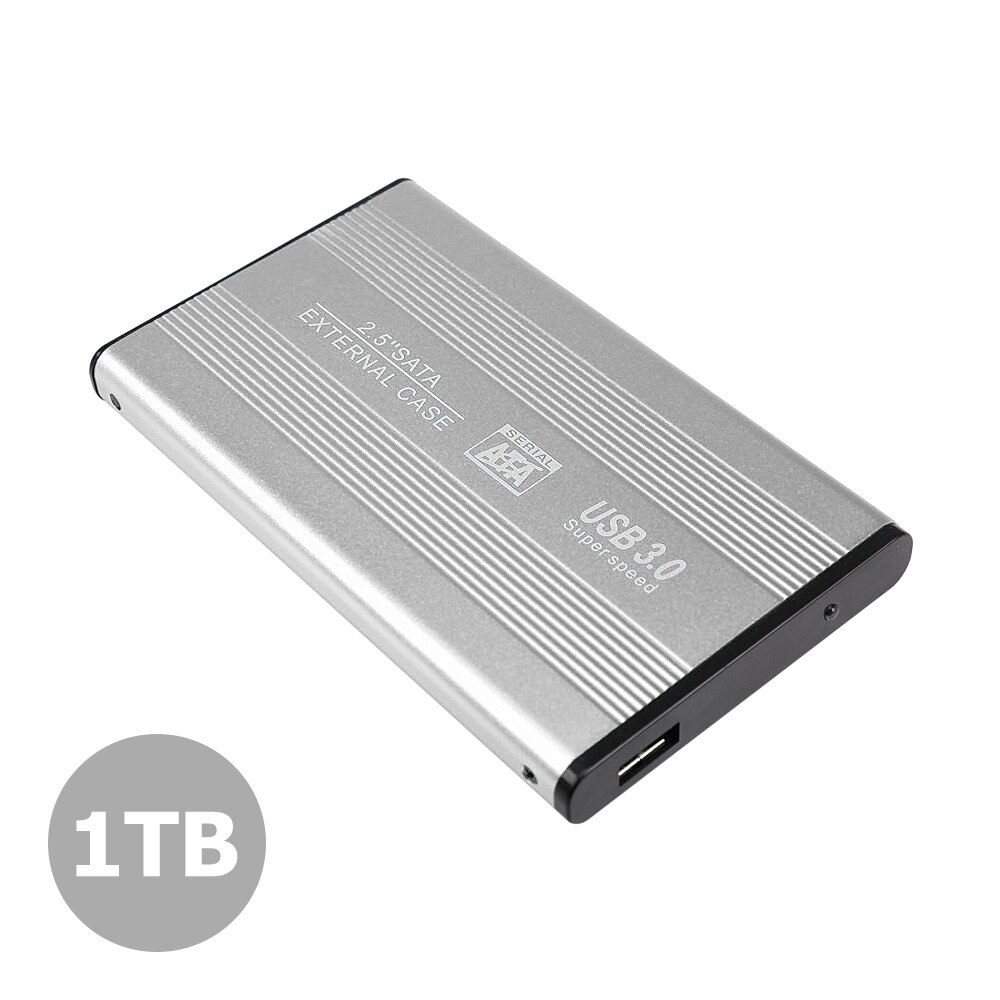 2.5 &quot;Draagbare Externe Harde Schijf Usb 3.0 2.0 1Tb 2B 500Gb Hdd Externo Hard Disk Voor Windows 10 7 Mac Os X 10.9 Harde Schijf: Silver 1TB