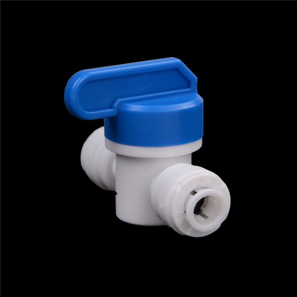 ! Aquarium System 1/4" - 1/4" PE Pipe Fittings Hose Quick Connection Ball Valve Water Reveser Osmosis