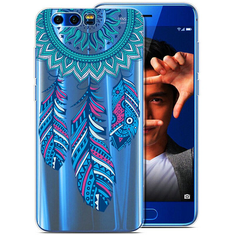 Arvin Silicone Case for Huawei Honor 9 Soft TPU Case for Huawei Honor 9 Premium Slim Crystal Clear Transparent Painting Fundas: 04