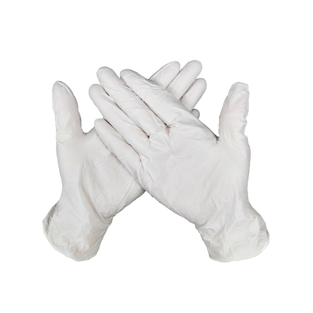 Keuken Wegwerp Handschoenen Blauw Clear Vinyl Industriële Latex Gratis Wegwerp Handschoenen 100 Stuks Solid Pvc: WHITE / M