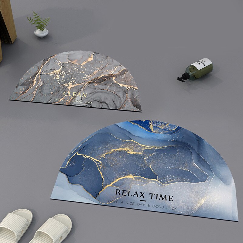 Halfronde Vloermatten Badkamer Antislip Tapijten In Wastafel Bad Side Vloerkleed Sneldrogend Douche Deurmat