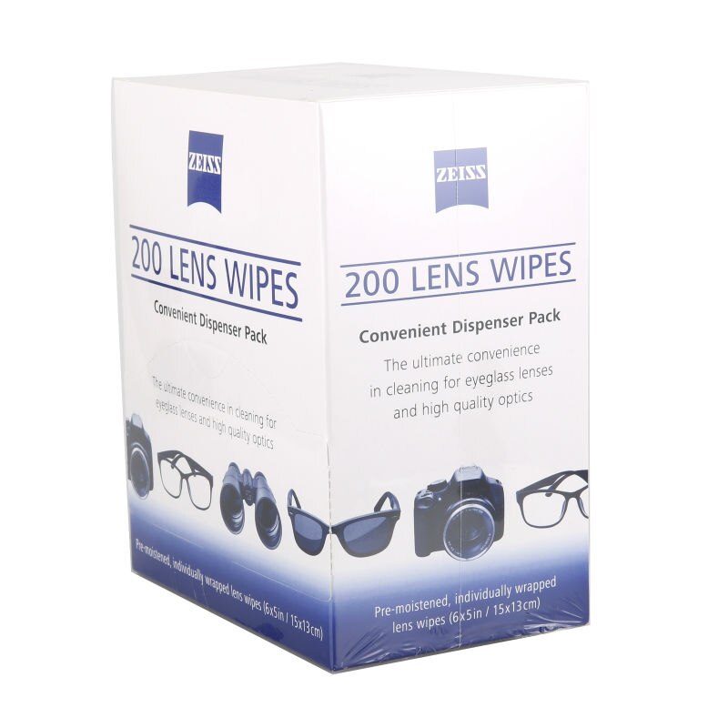 Zeiss Microfiber Lens Doekjes Bevochtigd Gecoat Precisie Lenzen Lenzenvloeistof Camera Scherm Lens Doekjes (Pack Van 200)