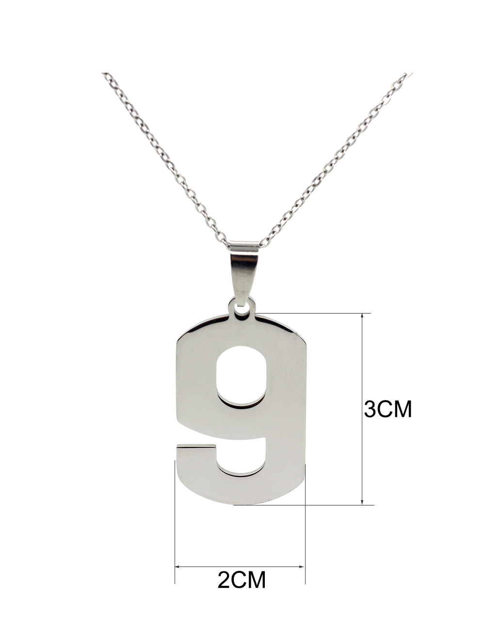 Collares con números para hombre y mujer, joyería personalizada de 0, 1, 2, 3, 4, 5, 6, 7, 8, 9, colgante, collar con números romanos, Punk