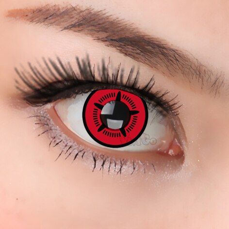 Lentes de contacto amarillas para Halloween, lentes de animación con personajes de dibujos animados japoneses populares, CL207 SENNIN: CL205