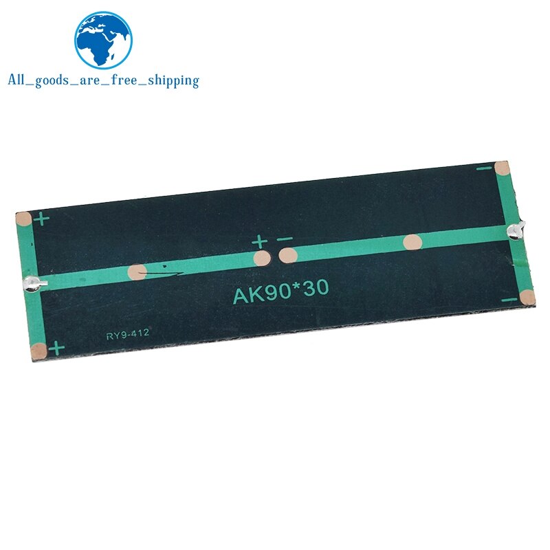 1Pcs Zonnepaneel Diy Fotovoltaïsche Solar Torch Mobiele Lader Lamp Licht Zon Power Solar Charger 90*30Mm 0.38W 5.5V 70mA