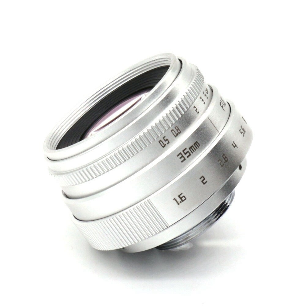 -35mm F1.6 C Mount Camera Lens Met Adapter Ring Voor Panasonic Olympus