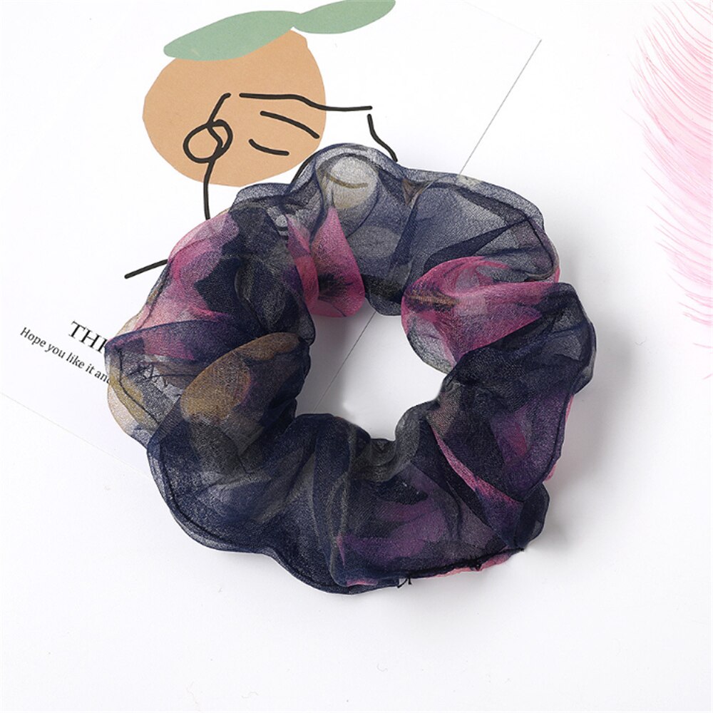 Spitze Gedruckt Haarband Frauen Kopfschmuck Pferdeschwanz Halfter Haar Seile Elastisches Haar Bands Haar Accessoires: 2