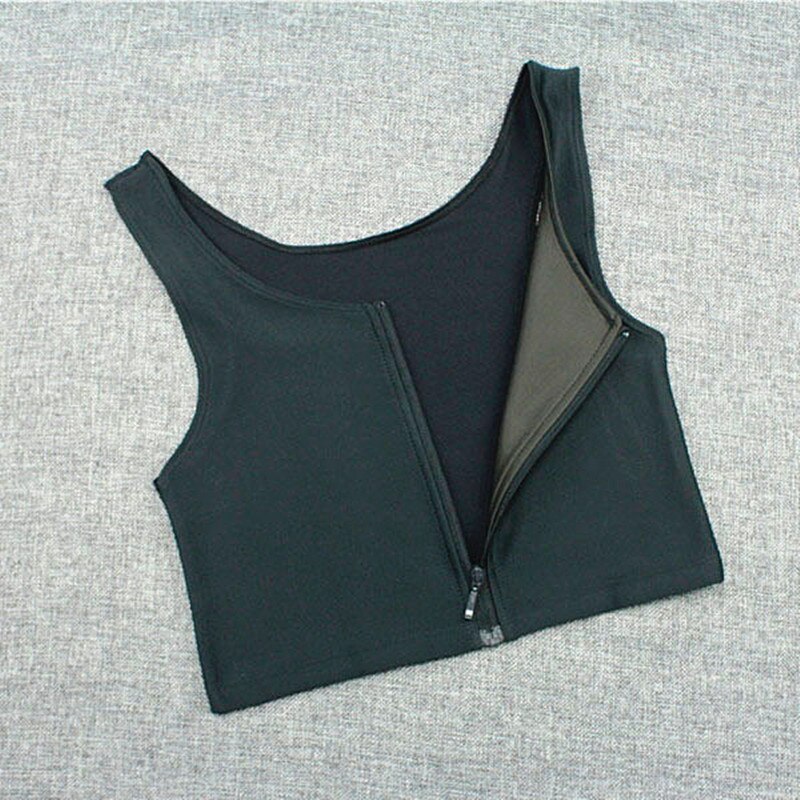 Zip short corset Strengthen Bandage Reinforced Short Corset Tomboy Lesbian Tank Tops Chest Shaper Breast Binder Trans Underwear