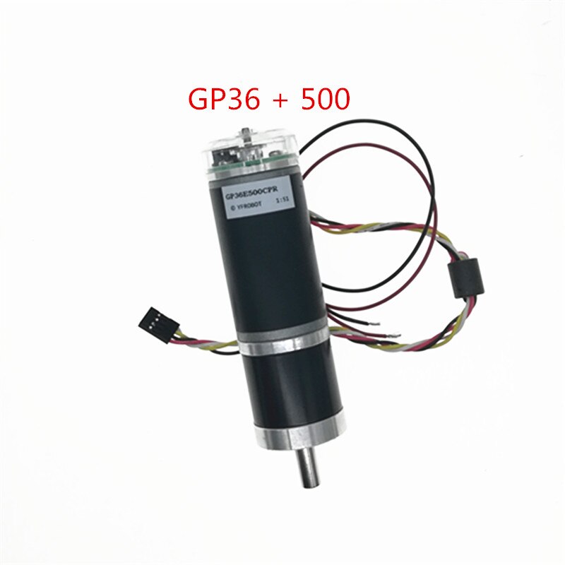 12V Speed Reduction Gearbox Planetary Gear DC Motor GP36 + 500-Wire Photoelectric Encoder for DIY