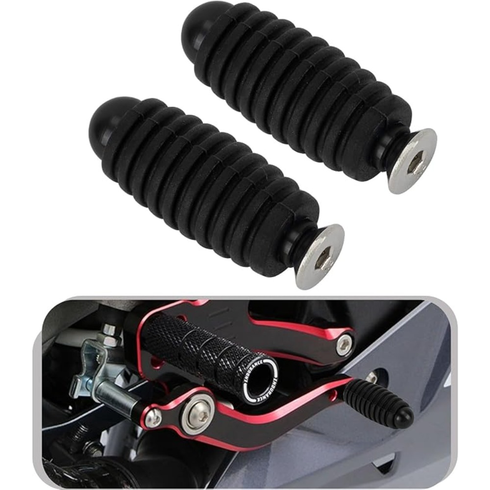 Motorrad 6MM Universal Zwei-Rad Pedal Bar Schritt Bar Links & Rechts Fußstütze Fußrasten Getriebe Shift Pegs bremsrasten: armeegrün