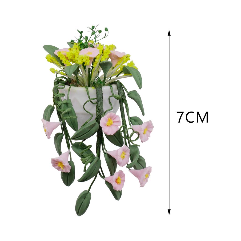 Lovely Plant Flower Dollhouse Miniature Home Yard Indoor Outdoor Decoration - 1/12 Scale