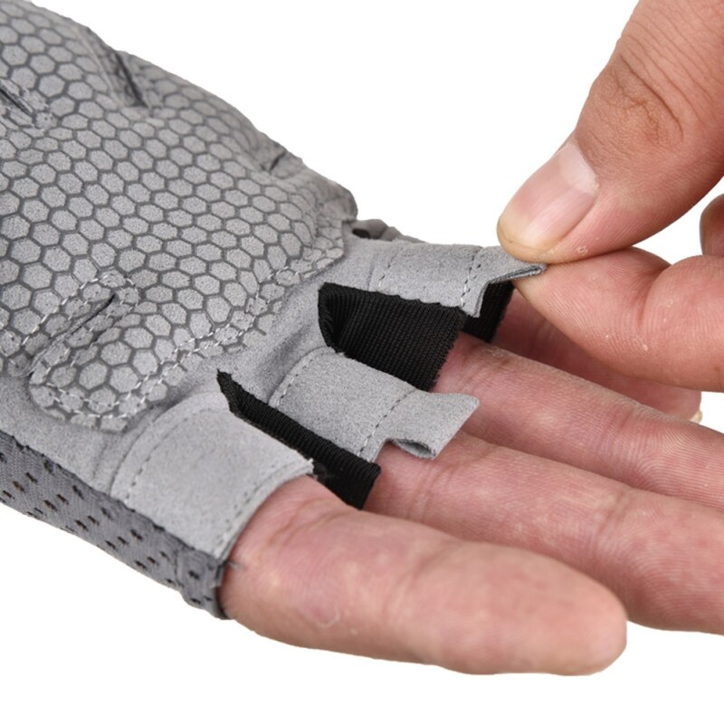 Half Finger Gloves Gym Fitness Anti-Slip Women Men Half Finger