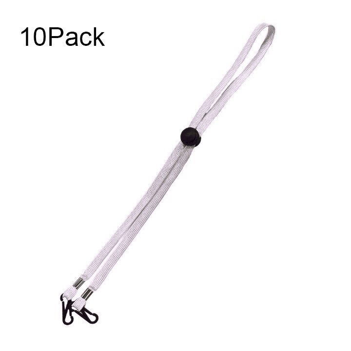 10pcs Adjustable Hanging Neck Mask Lanyard Extension Strap For The Back Of The Head Or The Neck With Clip For Children: A