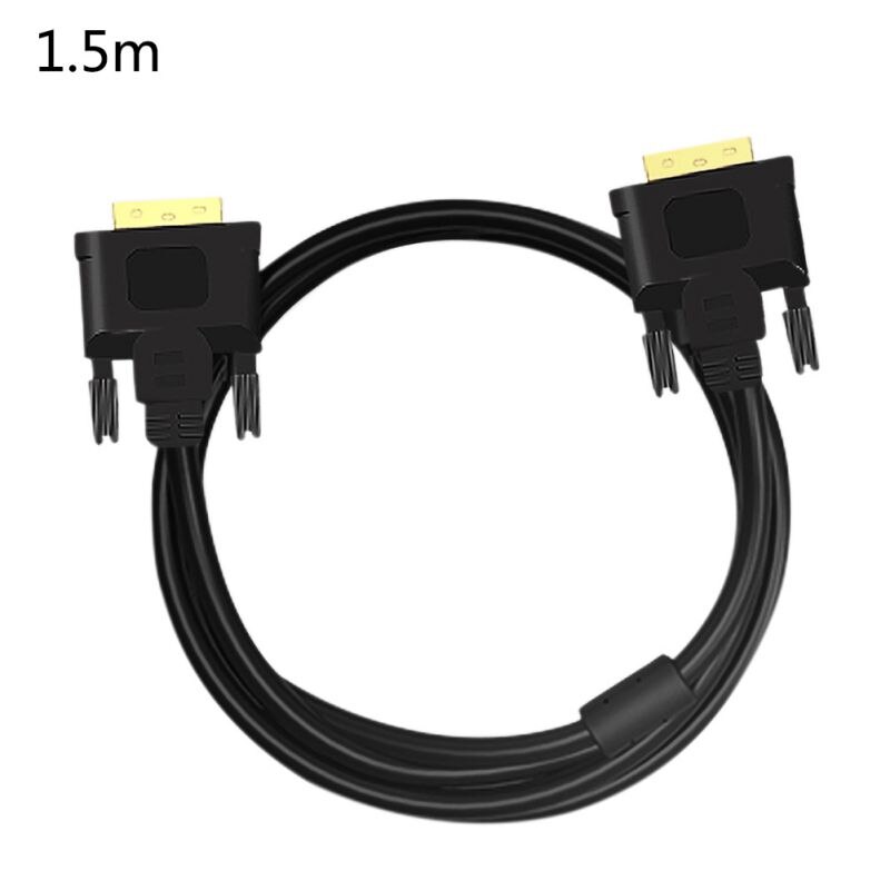 1.5-3-5 Meters DVI Data Cable 24 + 1 Computer Monitor HD Video Cable Male To Male: Default Title