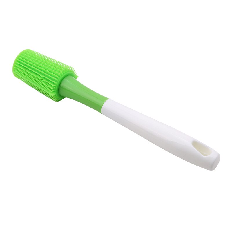 1PC Silicone Bottle Brush Long Handle Milk Bottle Cup Glass Roller Brush Cleaner Household Kitchen Cleaning Gadgets