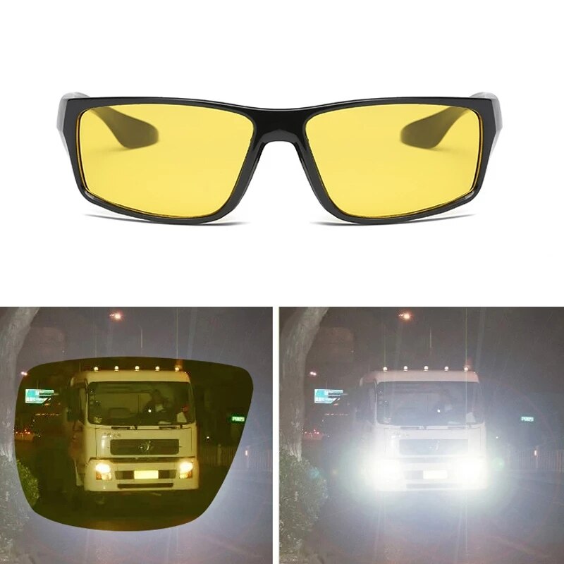 Anti Blendung Nachtsicht Brille Sonnenbrille Nacht Fahren Verbesserte Licht Gläser UV Schutz Polarisierte Sonnenbrille