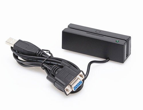 Portable RS232 Mini Magnetic Stripe Card Reader 3 Tracks