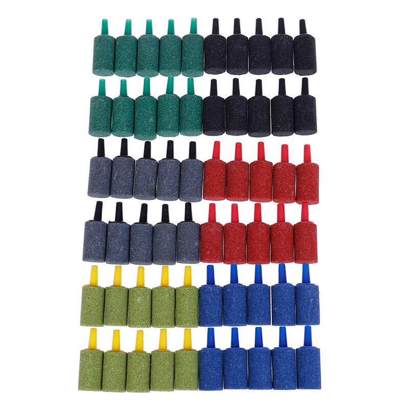 10 Stks/partij Cilinder Bubble Beluchting Beluchter Lucht Steen Voor Aquarium Aquarium Decoratie