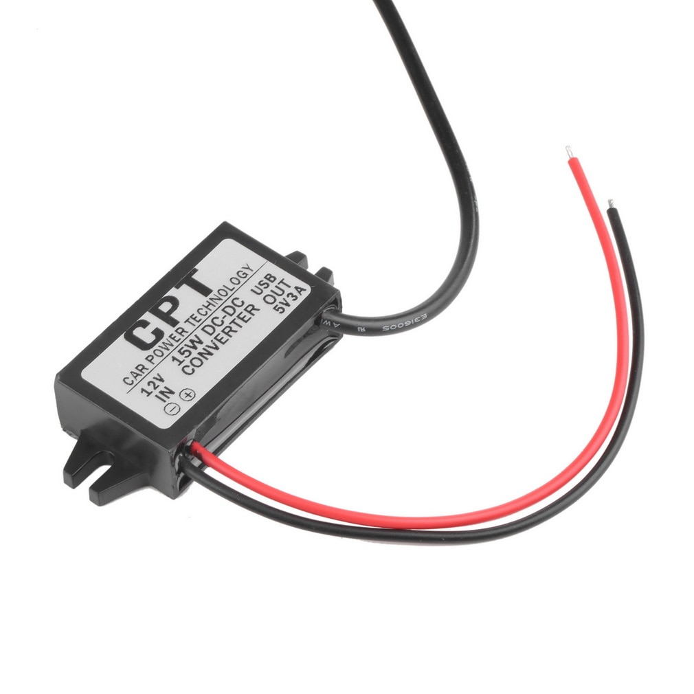 DC Converter Module 12V naar 5V 3A 15W USB Output Power Adapter