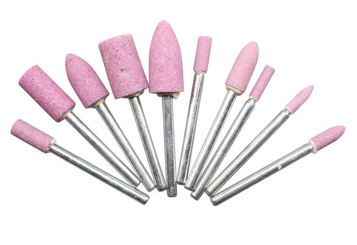 10 pz Quarzo Apparecchi per manicure Pedicure Elettrico Della Macchina trapano bit impostato Testa di Fresatura di Ricambio Rettifica Frese e taglierine per micro SIM Unghie artistiche