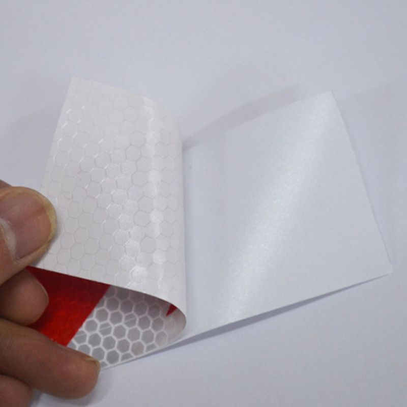 2 Pcs Reflective Safety Warning Signs Tape PP Stickers Strong Adhesive Waterproof High Visibility For Truck Car Motorcycles